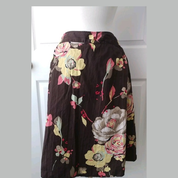 Tommy Hilfiger Women's Skirt Brown Floral - Picture 7 of 8